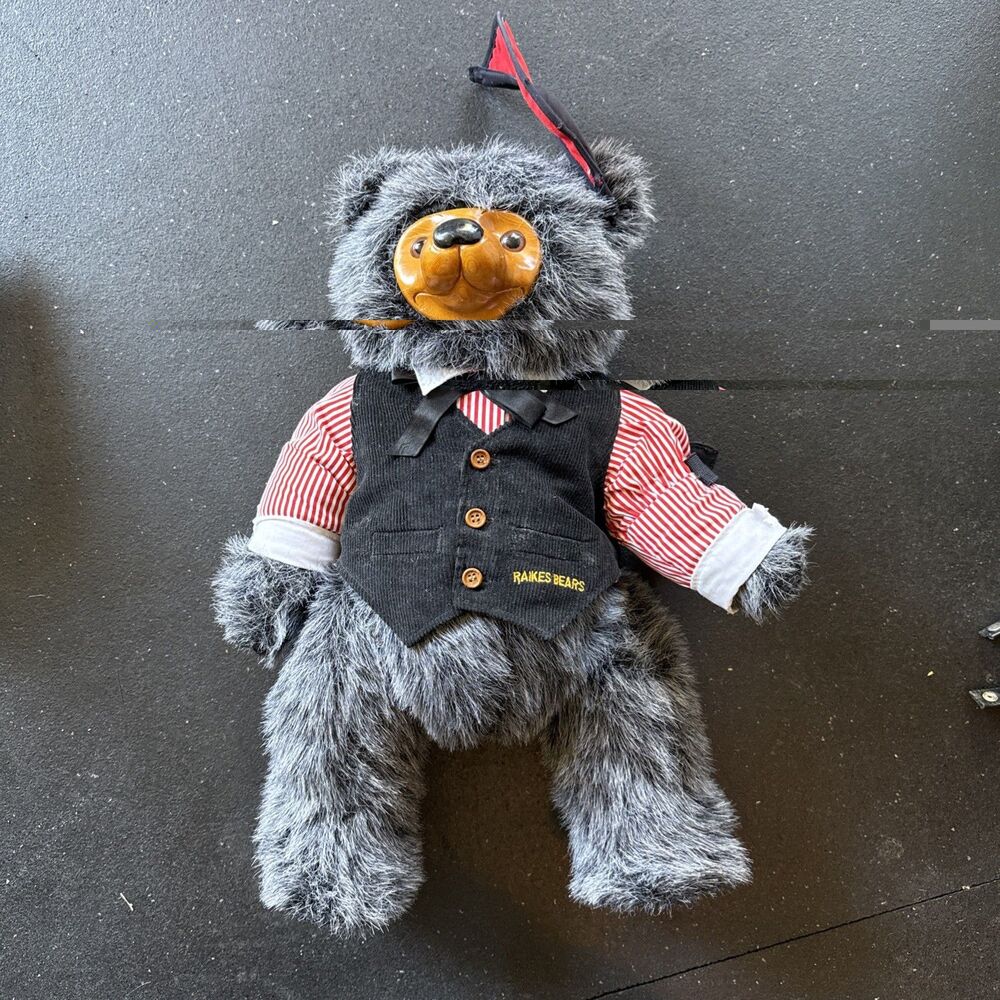 Robert Raikes Max the Gambler Gray Bear Limited Edition Signed #M10027